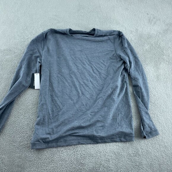 Bass Outdoor Mens Long Sleeve Utili-Tee Ombre Blue Neck Shirt Size M NWT 6045 - Picture 4 of 9
